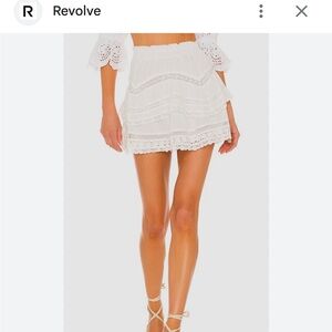 Loveshackfancy Abrielle mini skirt size L